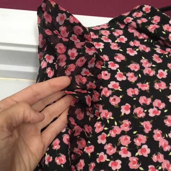 Sandy Liang XXS Pink Ditsy Floral Sweatshirt - Picture 3 of 9